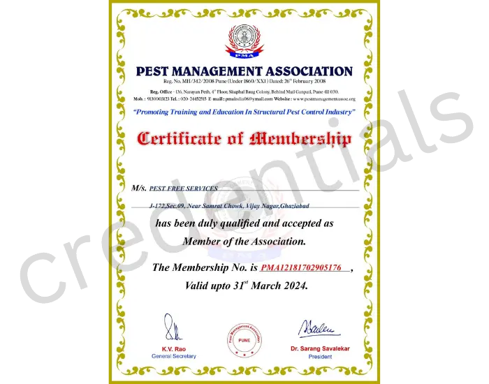 PEST MANAGEMENT ASSOCIATION MENMBERSHIP